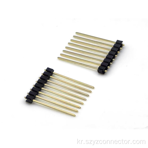 2.0mm 피치 핀 헤더 커넥터 단일 행 직접